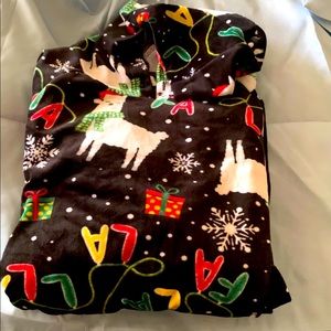 Hooded Christmas long sleeve shirt